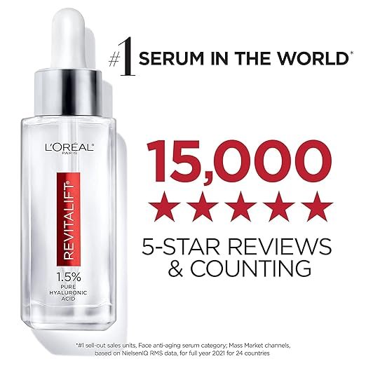 l'oréal paris revitalift derm intensives 1.5% pure hyaluronic acid serum – 15ml