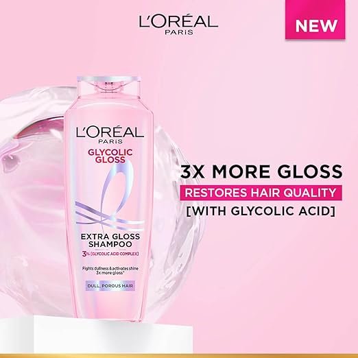 l'oréal paris glycolic gloss shine boosting shampoo 200ml
