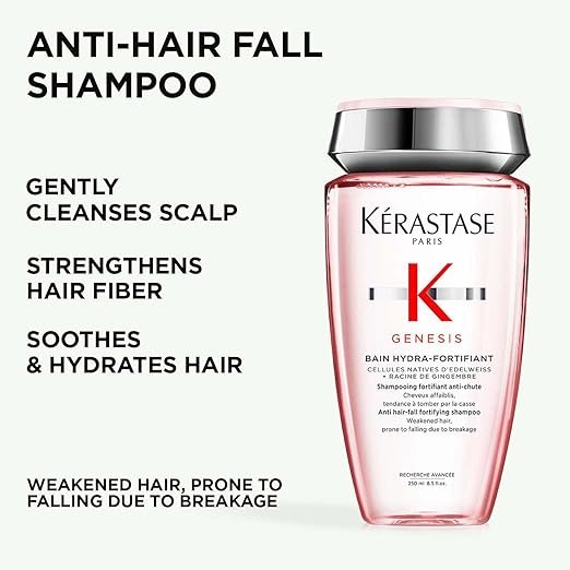 kérastase genesis hydra fortifiant anti hair fall shampoo