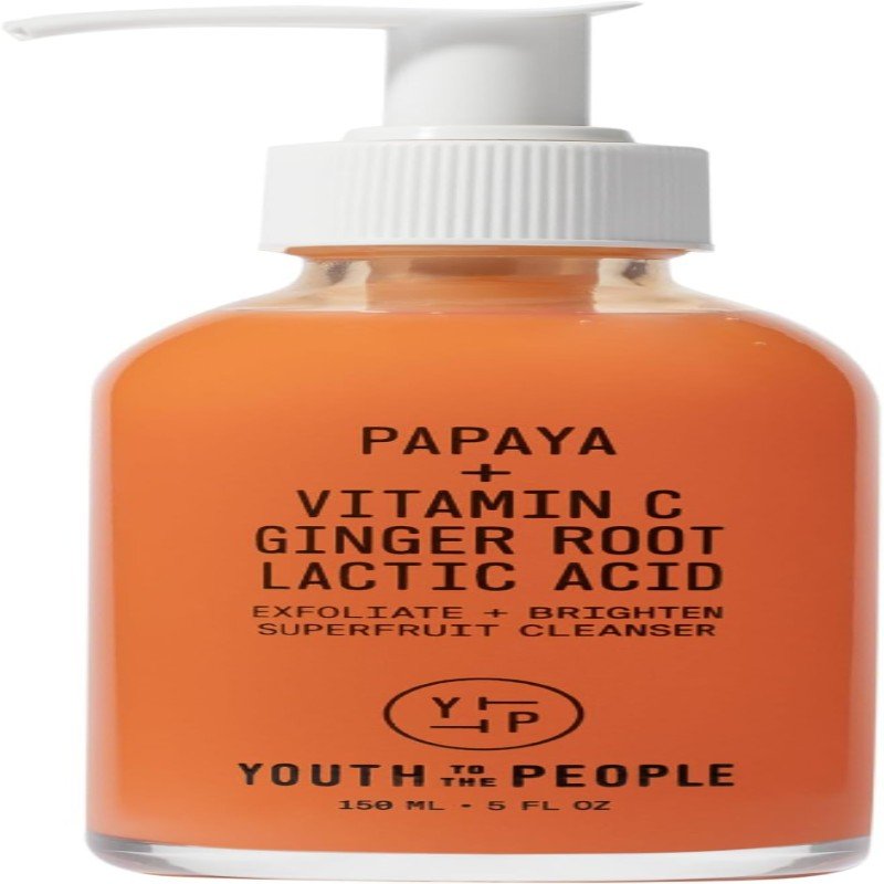 youth to the people superfruit gentle exfoliating cleanser with papaya + vitamin c 237ml / 8 fl oz